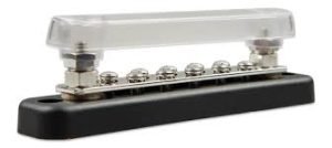 Busbar 150A 2P with 10 screws +cover VBB115021020